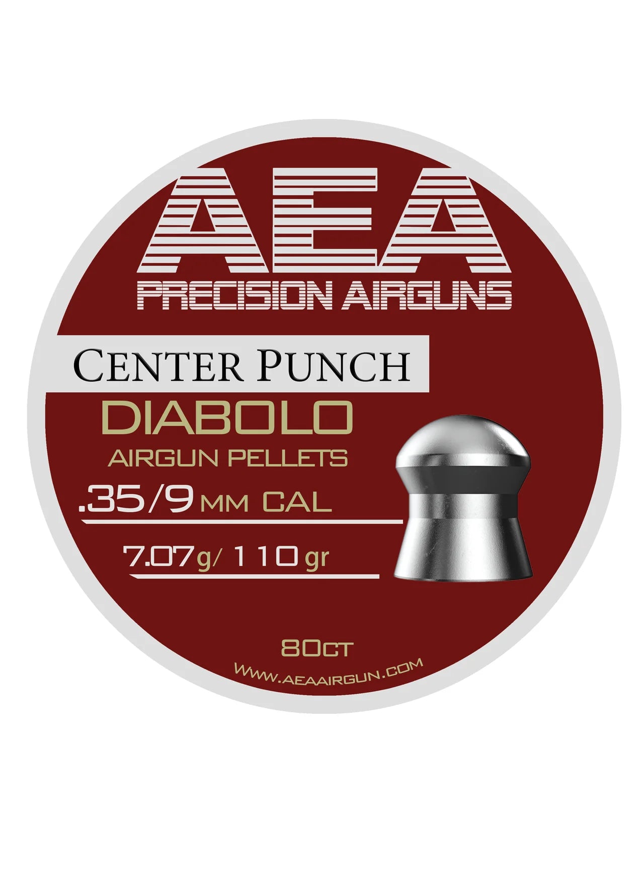 AEA Center Punch Pellets - .35cal