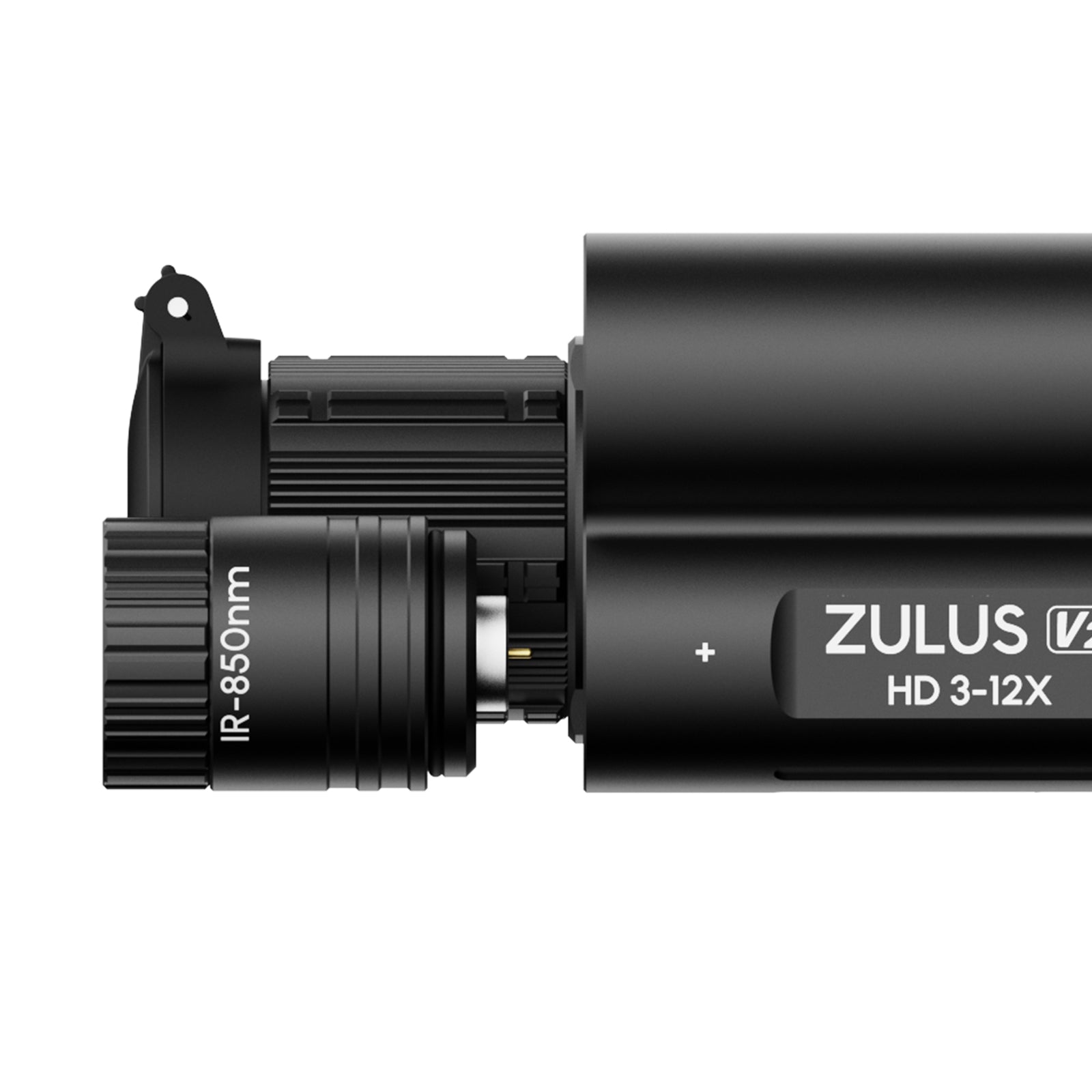 DNT Optics - Zulus V2 3-12x Digital Night Vision Scope with Laser Rangefinder and Ballistic Calculator