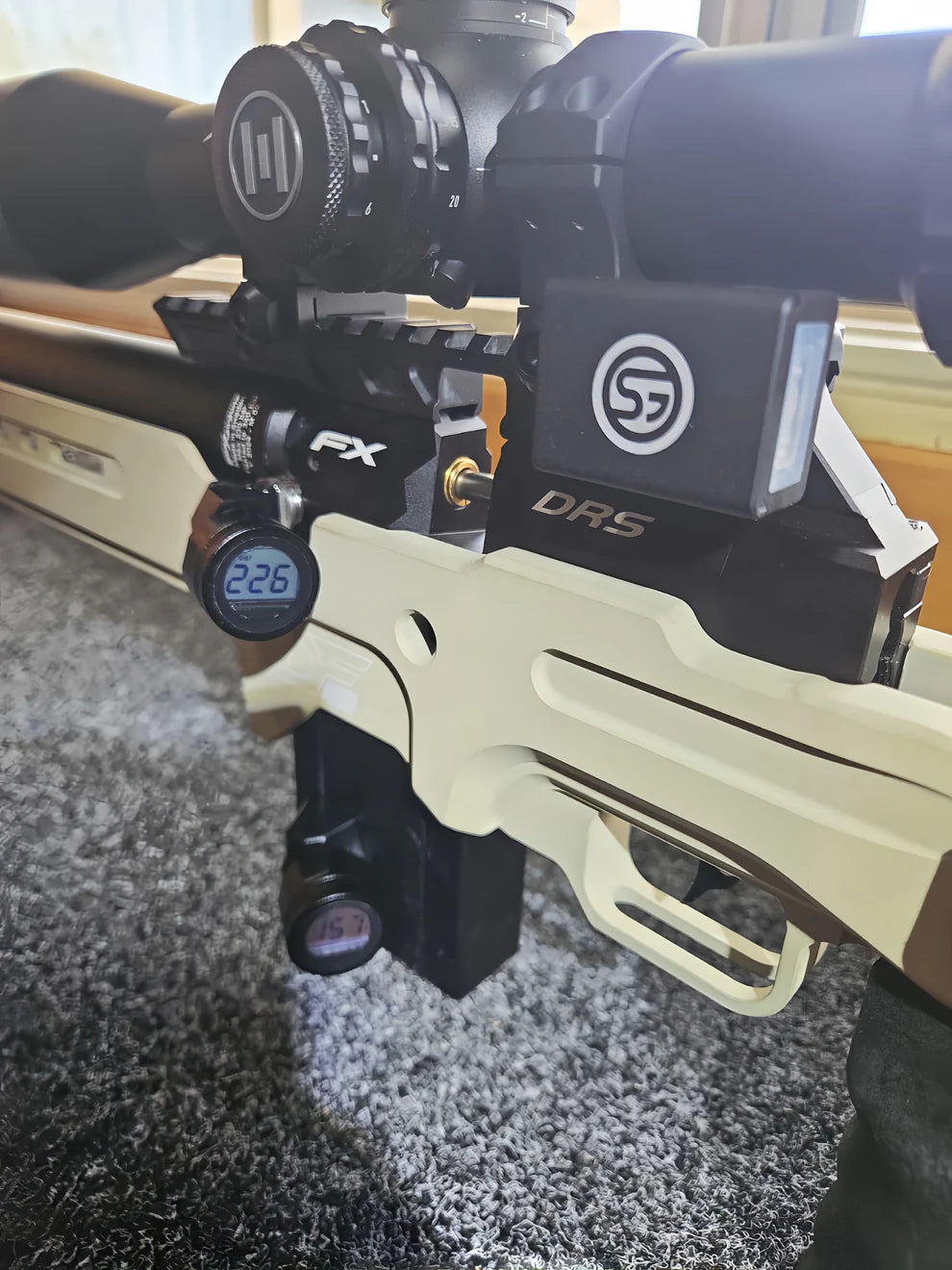 Outgun 25mm Battery Digital Pressure Gauge 300 Bar