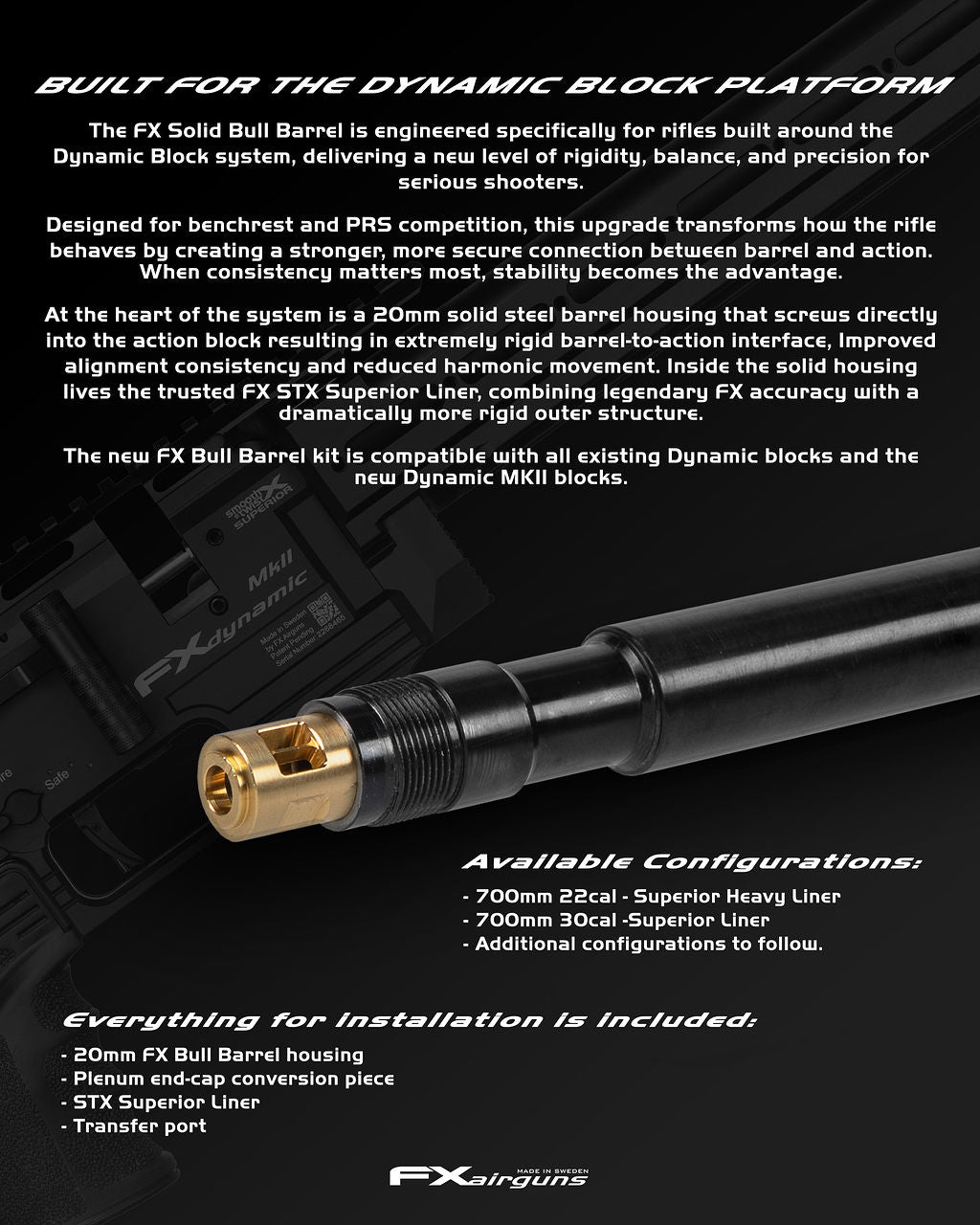 FX Bull Barrel Kit - Panthera, Dynamic, King