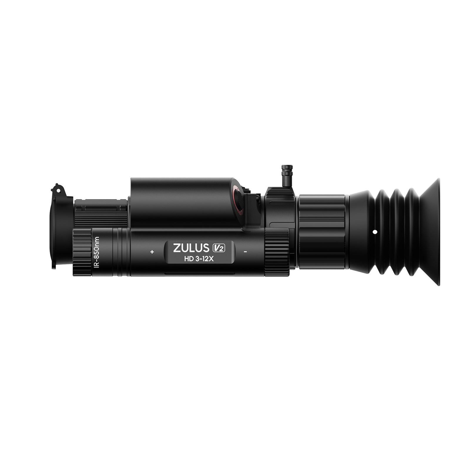 DNT Optics - Zulus V2 3-12x Digital Night Vision Scope with Laser Rangefinder and Ballistic Calculator
