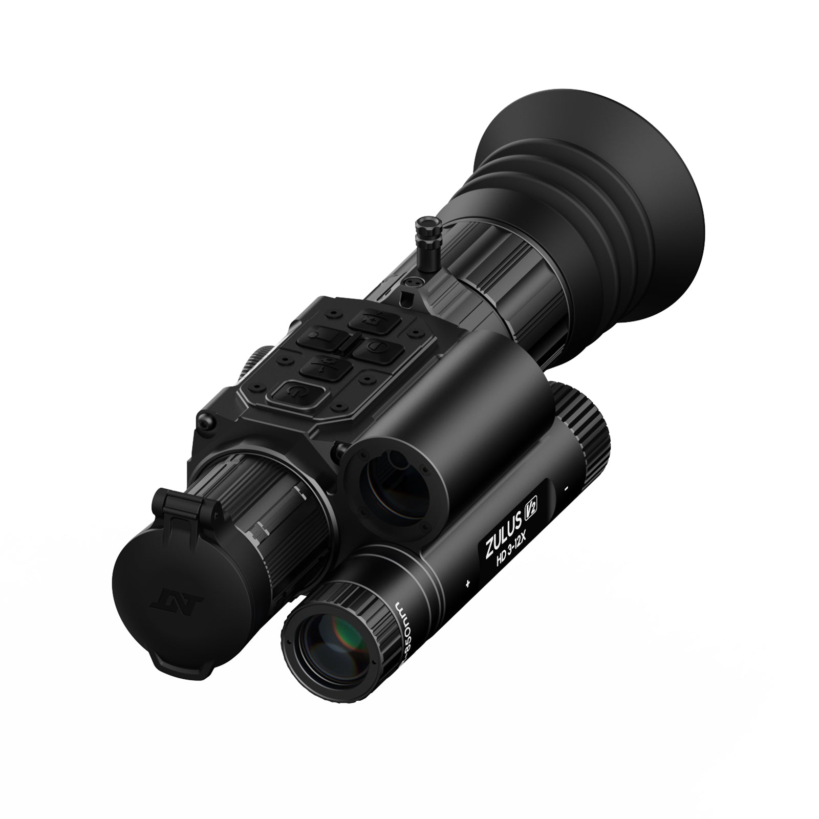 DNT Optics - Zulus V2 3-12x Digital Night Vision Scope with Laser Rangefinder and Ballistic Calculator