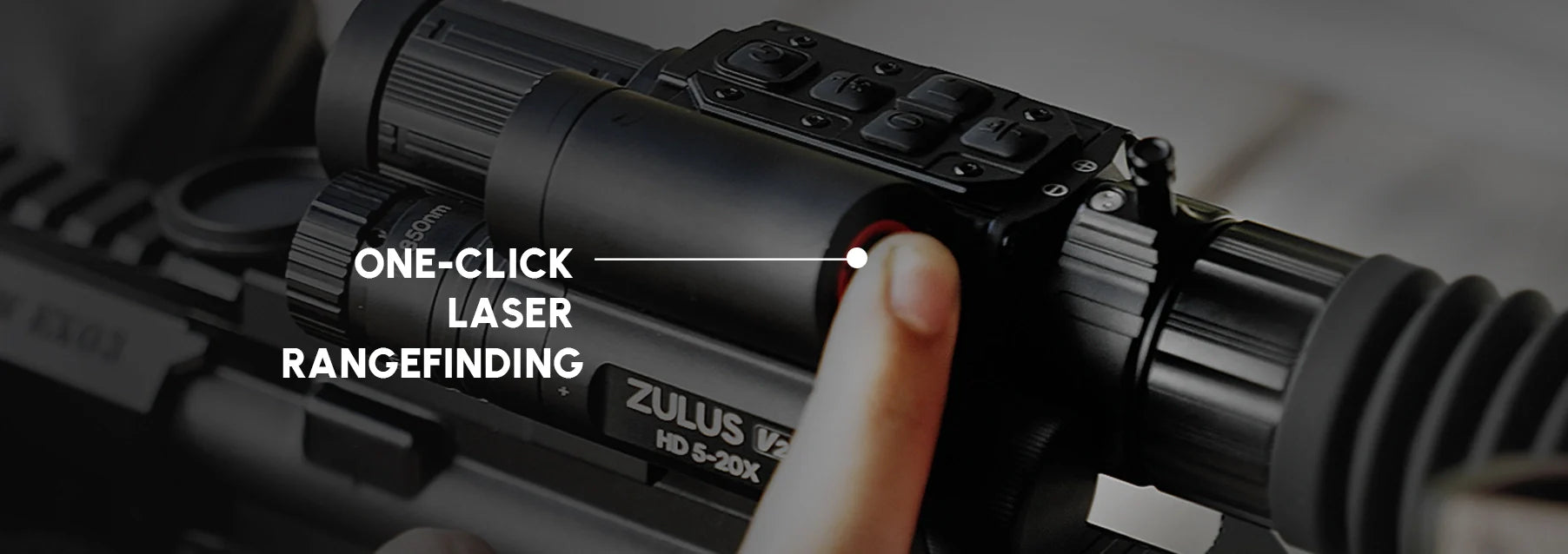 DNT Optics - Zulus V2 3-12x Digital Night Vision Scope with Laser Rangefinder and Ballistic Calculator