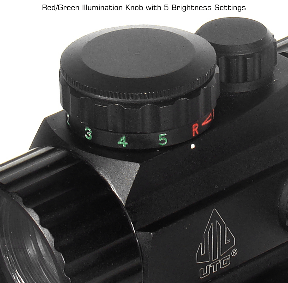 UTG® 3.8" ITA Red/Green Circle Dot Sight, w/ Integral QD Mount