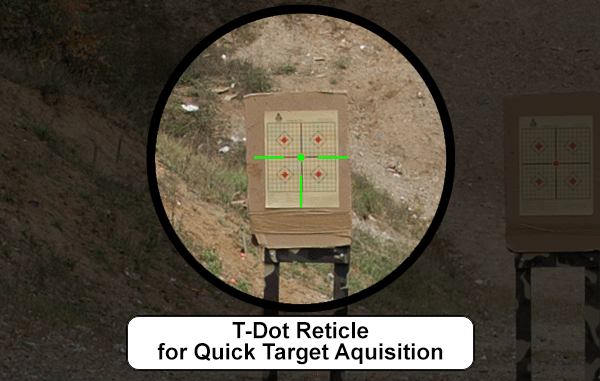 UTG® 6" ITA Dot Sight, RG T-dot, Bidirectional QD Mount