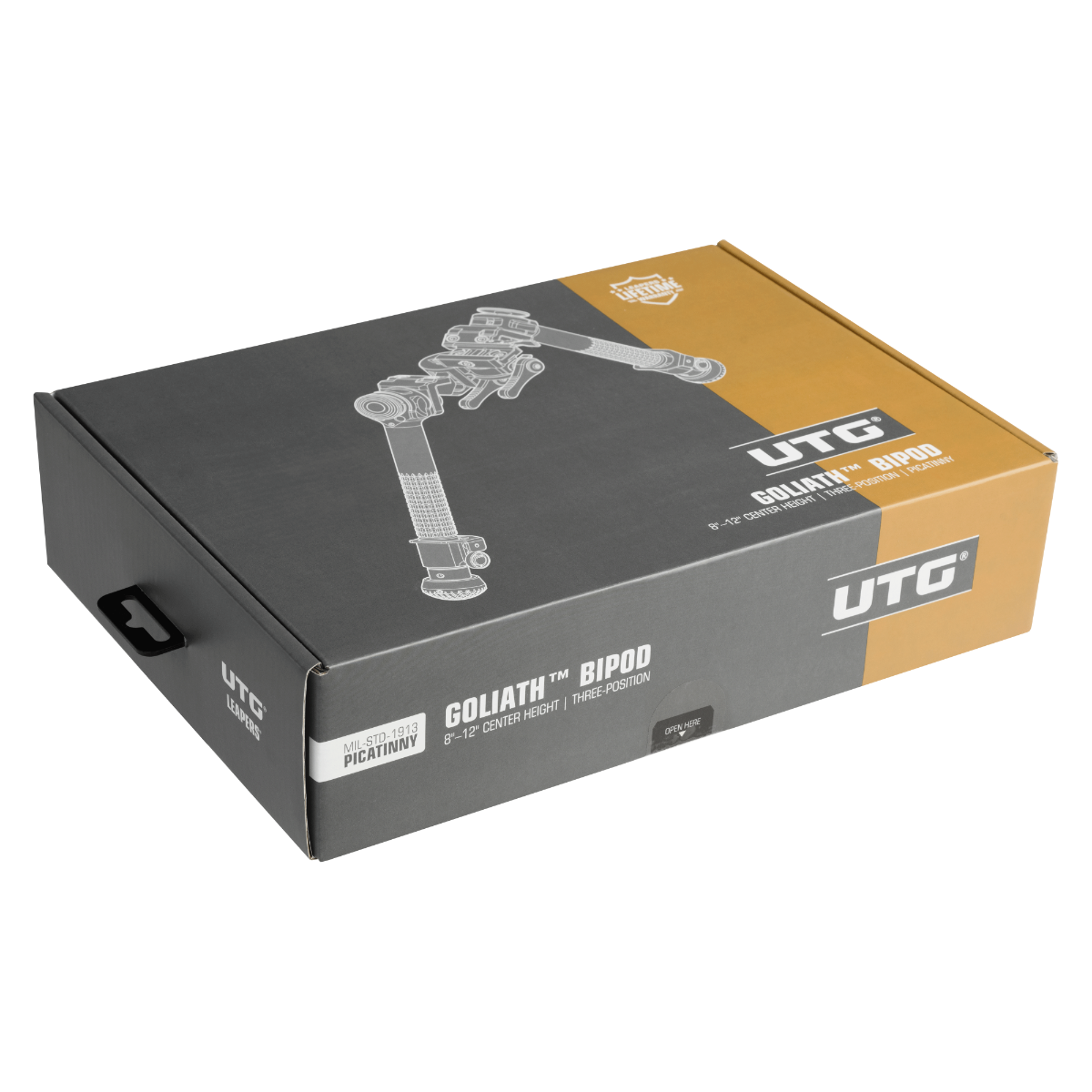 UTG® Goliath™ Bipod, 6"–8”, Picatinny