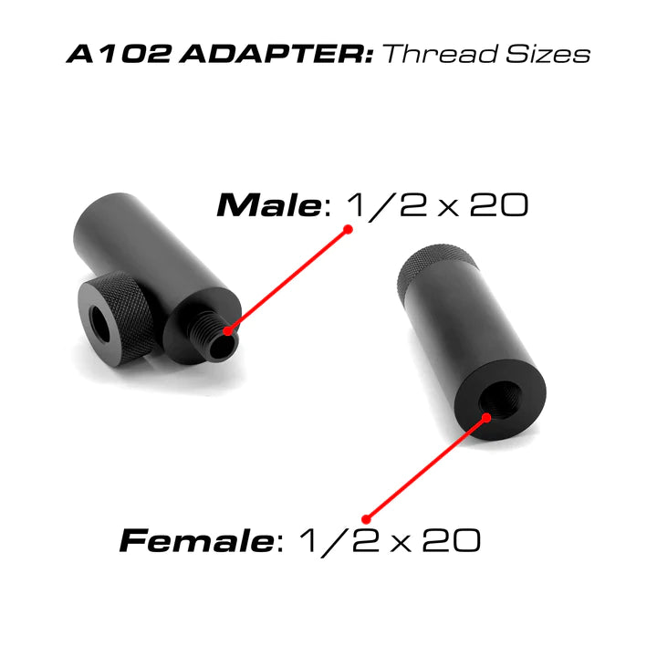 DonnyFL FX 2.5" Shroud Extender 1/2 x 20 Female to 1/2 x 20 Male